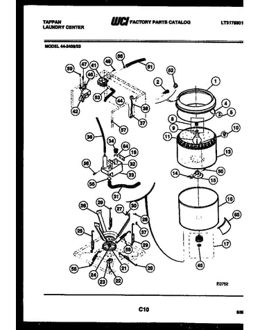 Tubs, water valve and lid switch