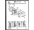Tappan 11-5969-00-01 lower oven door parts diagram