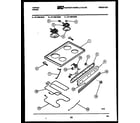 Tappan 37-1009-00-02 cooktop and broiler parts diagram