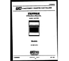 Tappan 37-1007-00-05 cover page diagram