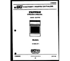 Tappan 31-2239-23-01 cover page diagram