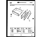 Tappan 31-2239-23-01 drawer parts diagram