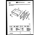 Tappan 31-3979-00-01 drawer parts diagram