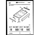 Tappan 31-3979-00-01 cooktop parts diagram