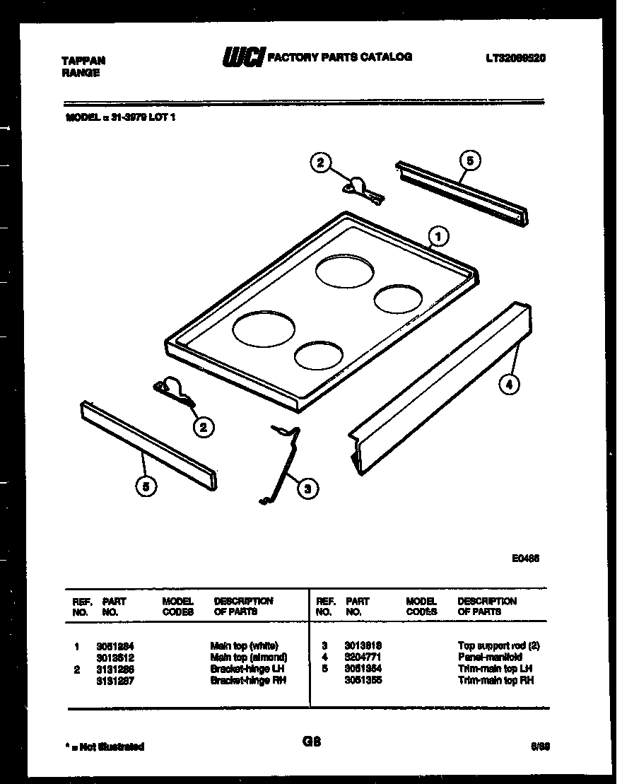 Cooktop parts