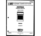Tappan 31-2339-23-01 cover page diagram