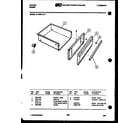 Tappan 31-2339-00-01 drawer parts diagram