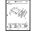 Tappan 31-2979-00-01 drawer parts diagram