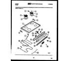 Tappan 37-2539-00-01 cooktop and broiler parts diagram