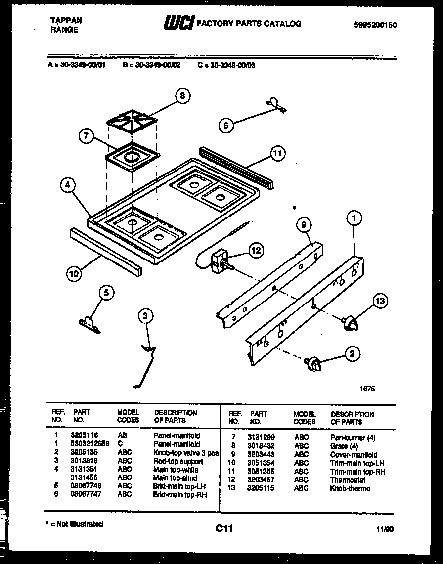 COOKTOP PARTS