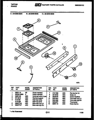 Cooktop parts