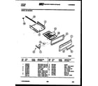Tappan 32-1029-00-01 broiler drawer parts diagram