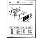 Tappan 32-1029-00-01 door parts diagram