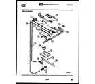 Tappan 32-1029-00-01 burner, manifold and gas control diagram