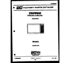 Tappan 56-9339-10-01 front cover diagram