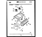 Tappan 31-1049-23-01 cooktop and broiler parts diagram
