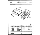 Tappan 31-2549-00-01 drawer parts diagram