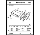 Tappan 31-2649-00-01 drawer parts diagram