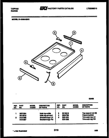 Cooktop parts