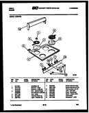 Cooktop and backguard parts