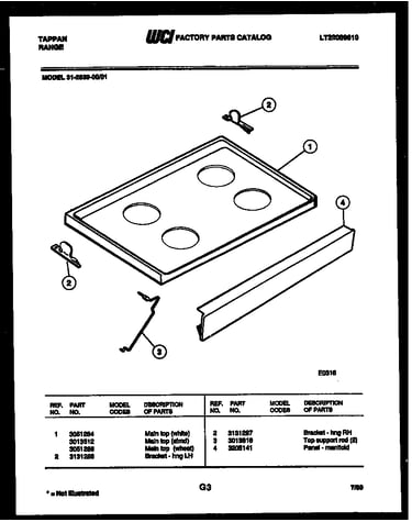Cooktop parts