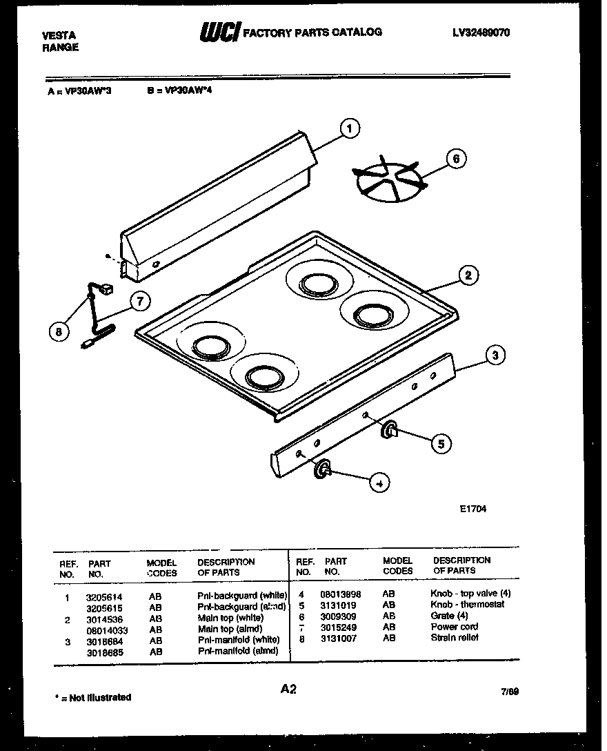 Cooktop parts
