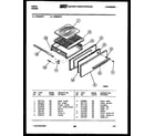 Tappan VP30AW3 broiler drawer parts diagram