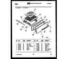 Tappan VP21AW4 broiler drawer parts diagram