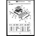 Tappan VG30AW3 broiler drawer parts diagram