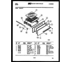 Tappan VG21AW3 broiler drawer parts diagram