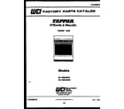 Tappan 32-1039-00-02 cover page diagram