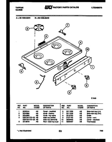 Cooktop parts