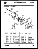 Broiler drawer parts