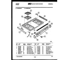 Tappan 30-4999-00-02 cooktop parts diagram