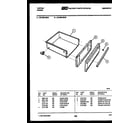 Tappan 30-4999-00-02 drawer parts diagram
