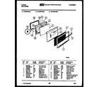 Tappan 30-2249-00-02 door parts diagram