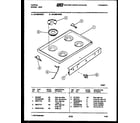 Tappan 30-3859-00-02 cooktop parts diagram