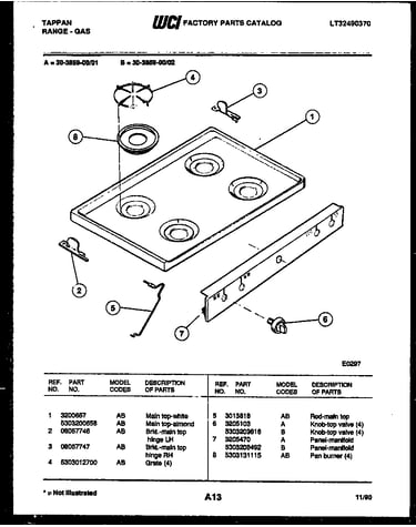 Cooktop parts