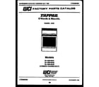Tappan 32-1009-23-01 cover page diagram