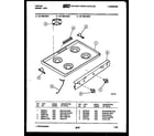 Tappan 32-1009-00-03 cooktop parts diagram