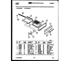 Tappan 30-2549-00-01 broiler drawer parts diagram