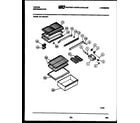 Tappan 95-1439-45-00 shelves and supports diagram
