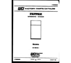 Tappan 95-1999-00-01 cover diagram