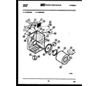 Tappan 47-2848-00-02 cabinet and component parts diagram
