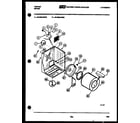 Tappan 49-2848-00-02 cabinet and component parts diagram
