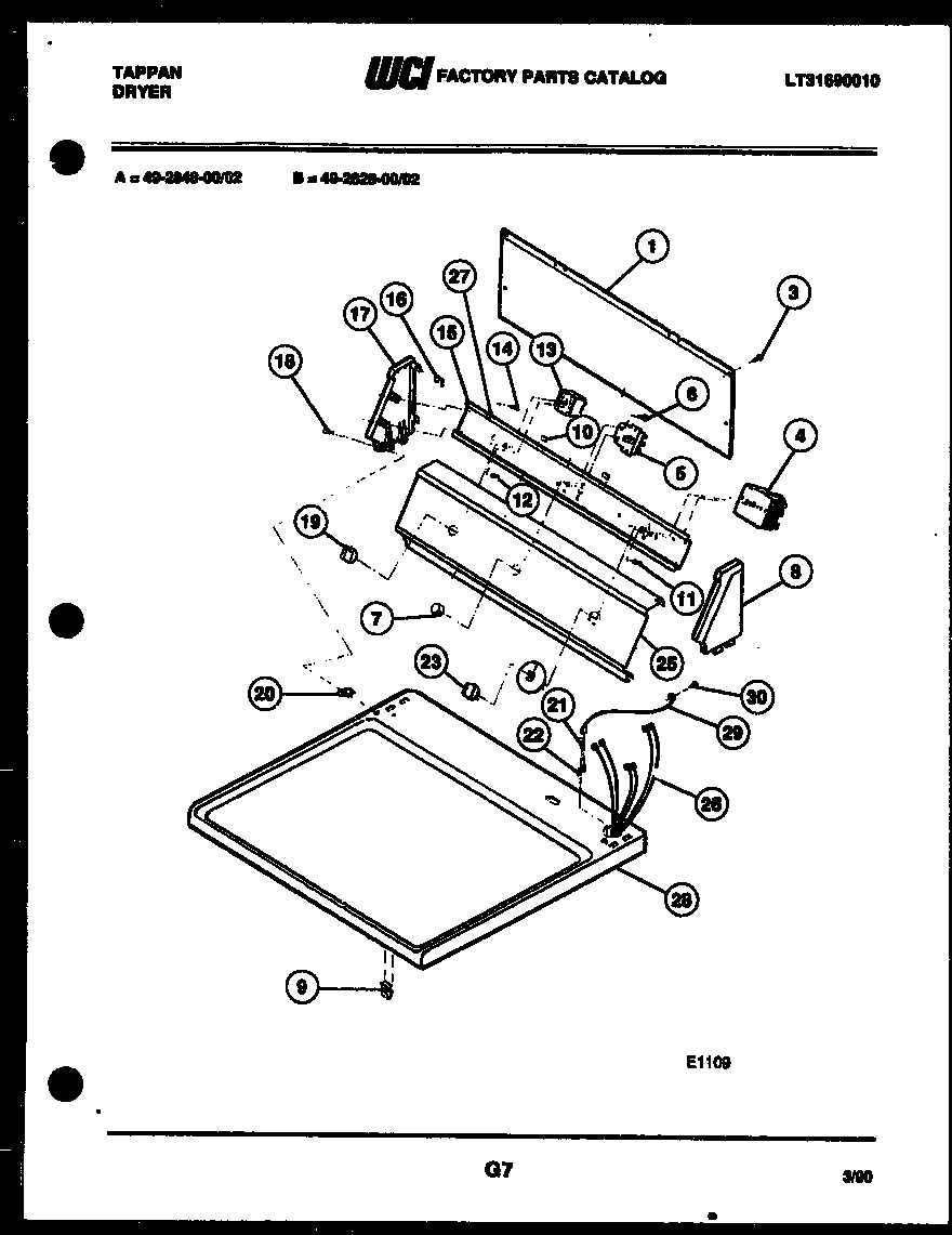 Console and control parts