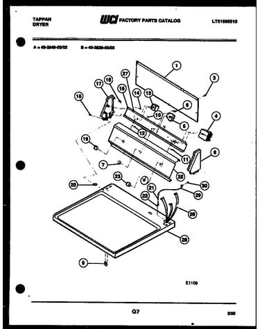 Console and control parts