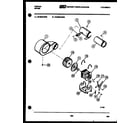 Tappan 49-2848-00-02 motor and blower parts diagram