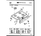 Tappan 30-2139-00-01 cooktop parts diagram