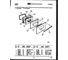 Tappan 30-2139-00-01 door parts diagram